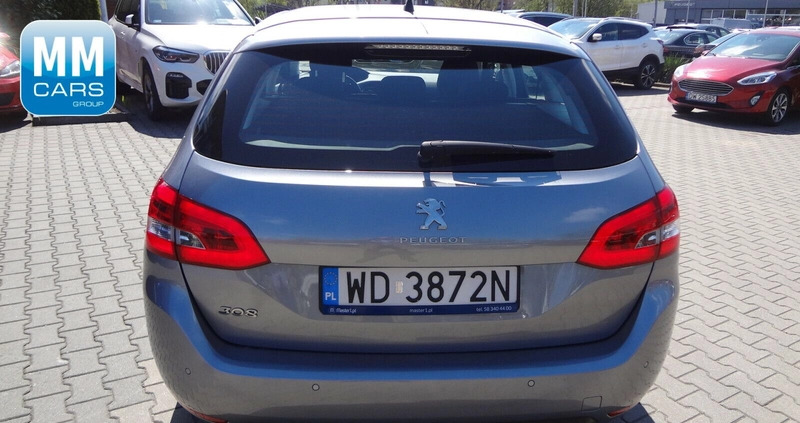 Peugeot 308 cena 46850 przebieg: 120448, rok produkcji 2020 z Wołczyn małe 191